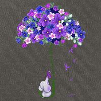 ILl Remember For You Purple Elephant AlzheimerS Awareness Cute Cotton Canvas Backpack
