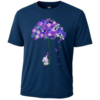 ILl Remember For You Purple Elephant AlzheimerS Awareness Cute Performance Shirt
