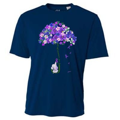 ILl Remember For You Purple Elephant AlzheimerS Awareness Cute Cooling Performance Crew T-Shirt