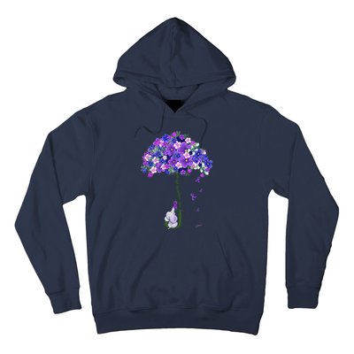 ILl Remember For You Purple Elephant AlzheimerS Awareness Cute Hoodie