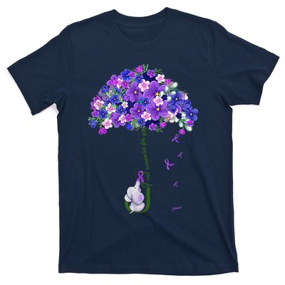 ILl Remember For You Purple Elephant AlzheimerS Awareness Cute T-Shirt