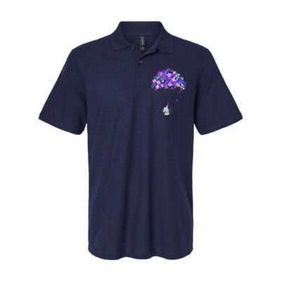 ILl Remember For You Purple Elephant AlzheimerS Awareness Cute Softstyle Adult Sport Polo