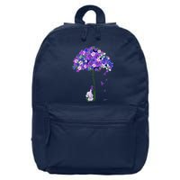 ILl Remember For You Purple Elephant AlzheimerS Awareness Cute 16 in Basic Backpack
