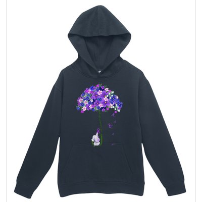 ILl Remember For You Purple Elephant AlzheimerS Awareness Cute Urban Pullover Hoodie