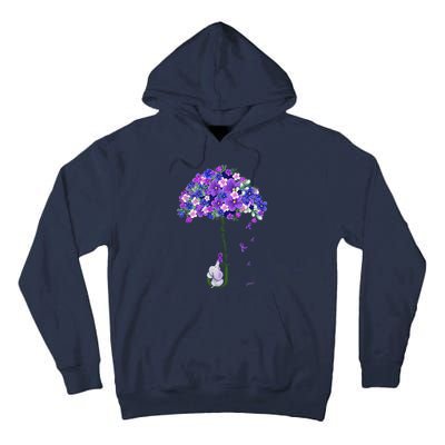 ILl Remember For You Purple Elephant AlzheimerS Awareness Cute Tall Hoodie