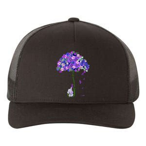 ILl Remember For You Purple Elephant AlzheimerS Awareness Yupoong Adult 5-Panel Trucker Hat