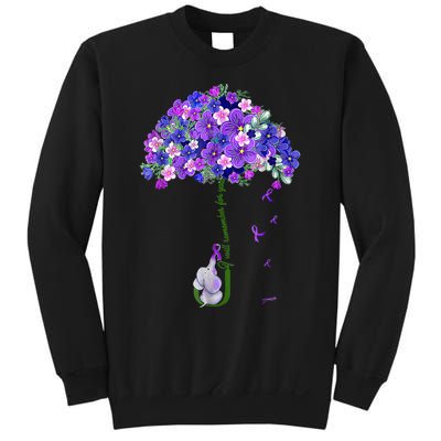 ILl Remember For You Purple Elephant AlzheimerS Awareness Sweatshirt