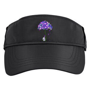 ILl Remember For You Purple Elephant AlzheimerS Awareness Adult Drive Performance Visor