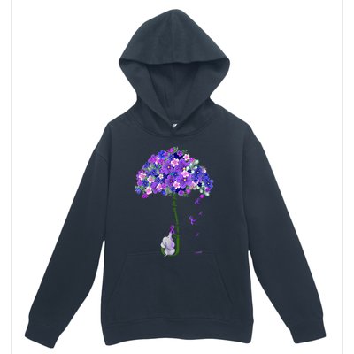 ILl Remember For You Purple Elephant AlzheimerS Awareness Urban Pullover Hoodie