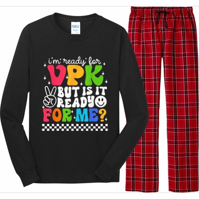 I'm Ready for VPK Grade First Day Of School Teacher Long Sleeve Pajama Set