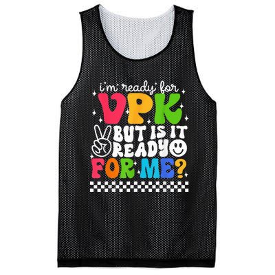 I'm Ready for VPK Grade First Day Of School Teacher Mesh Reversible Basketball Jersey Tank