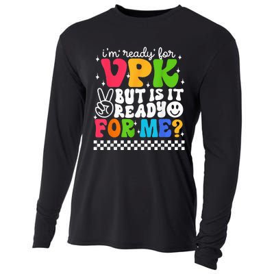 I'm Ready for VPK Grade First Day Of School Teacher Cooling Performance Long Sleeve Crew