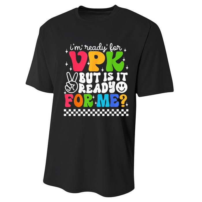 I'm Ready for VPK Grade First Day Of School Teacher Performance Sprint T-Shirt