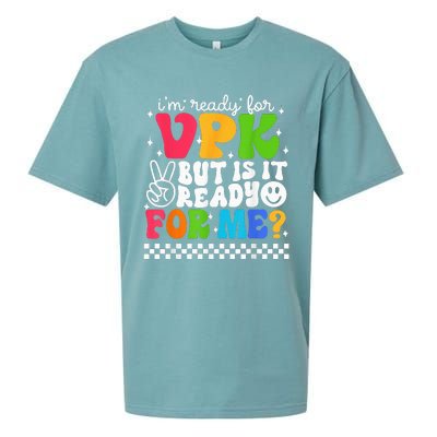 I'm Ready for VPK Grade First Day Of School Teacher Sueded Cloud Jersey T-Shirt