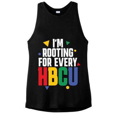 IM Rooting For Every Hbcu African American Ladies PosiCharge Tri-Blend Wicking Tank