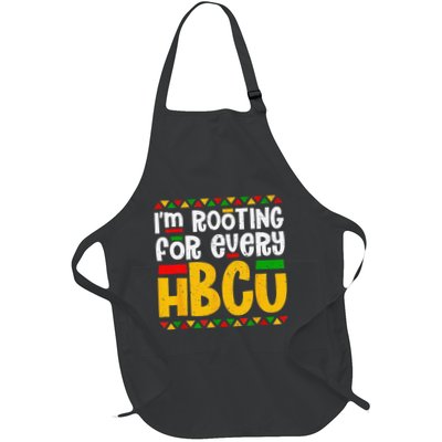 IM Rooting For Every Hbcu Historical Black College Student Full-Length Apron With Pockets