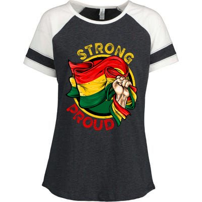 I'm Rooting For Every Hbcu Juneteenth Black History Month Gift Enza Ladies Jersey Colorblock Tee