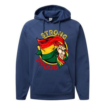 I'm Rooting For Every Hbcu Juneteenth Black History Month Gift Performance Fleece Hoodie