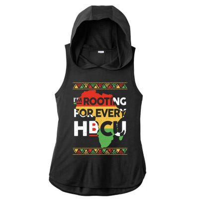 I'm Rooting For Every HBCU Graduation Costume Girl Ladies PosiCharge Tri-Blend Wicking Draft Hoodie Tank