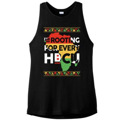 I'm Rooting For Every HBCU Graduation Costume Girl Ladies PosiCharge Tri-Blend Wicking Tank