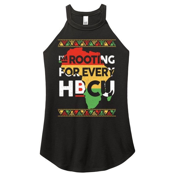 I'm Rooting For Every HBCU Graduation Costume Girl Women's Perfect Tri Rocker Tank