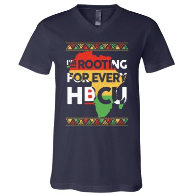 I'm Rooting For Every HBCU Graduation Costume Girl V-Neck T-Shirt