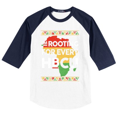 I'm Rooting For Every HBCU Graduation Costume Girl Baseball Sleeve Shirt