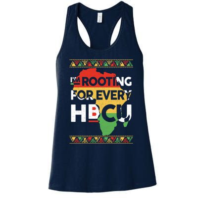 I'm Rooting For Every HBCU Graduation Costume Girl Women's Racerback Tank