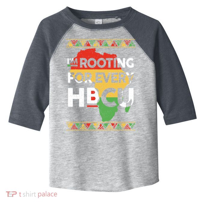 I'm Rooting For Every HBCU Graduation Costume Girl Toddler Fine Jersey T-Shirt