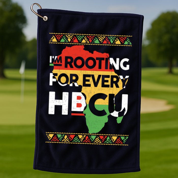 I'm Rooting For Every HBCU Graduation Costume Girl Golf Towel