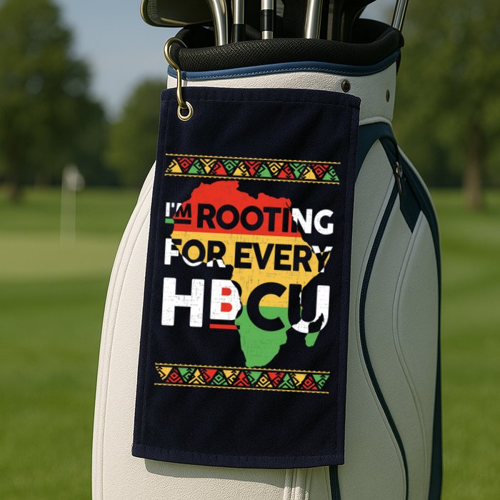 I'm Rooting For Every HBCU Graduation Costume Girl Golf Towel