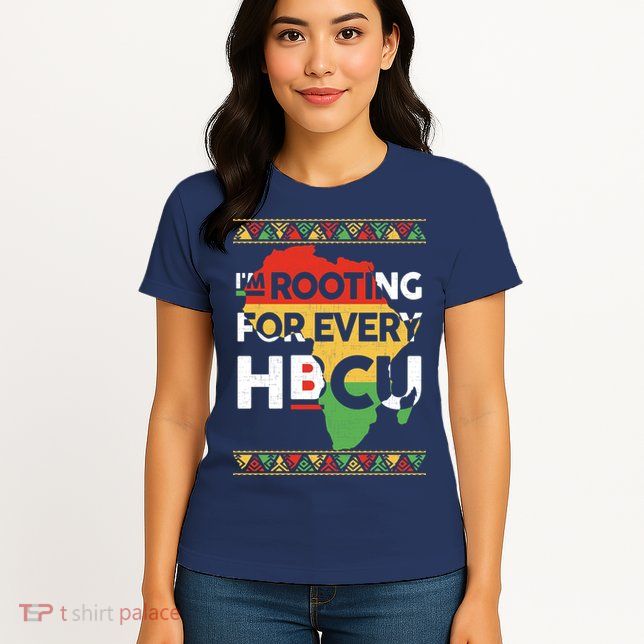 I'm Rooting For Every HBCU Graduation Costume Girl Womens T-Shirt