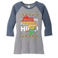 I'm Rooting For Every HBCU Graduation Costume Girl Women's Tri-Blend 3/4-Sleeve Raglan Shirt