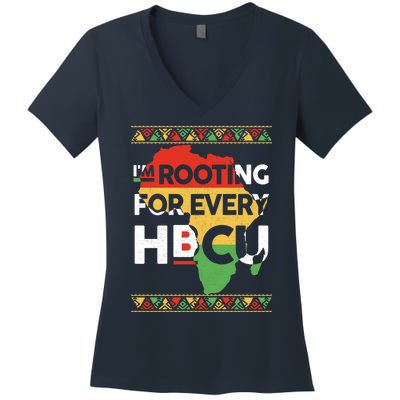 I'm Rooting For Every HBCU Graduation Costume Girl Women's V-Neck T-Shirt