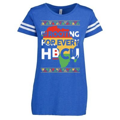 I'm Rooting For Every HBCU Graduation Costume Girl Enza Ladies Jersey Football T-Shirt