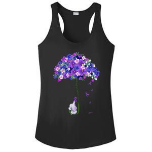 ILl Remember For You Purple Elephant AlzheimerS Ladies PosiCharge Competitor Racerback Tank