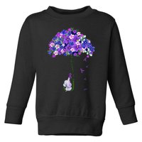 ILl Remember For You Purple Elephant AlzheimerS Toddler Sweatshirt