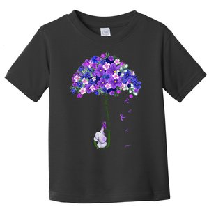 ILl Remember For You Purple Elephant AlzheimerS Toddler T-Shirt