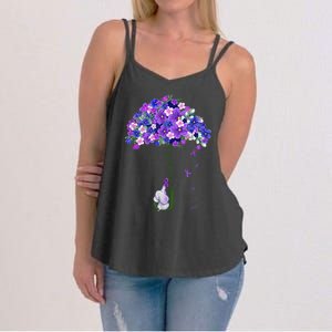 ILl Remember For You Purple Elephant AlzheimerS Women's Strappy Tank