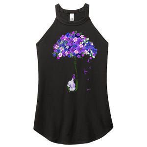 ILl Remember For You Purple Elephant AlzheimerS Women's Perfect Tri Rocker Tank