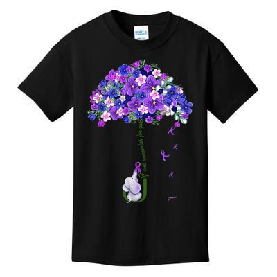 ILl Remember For You Purple Elephant AlzheimerS Kids T-Shirt