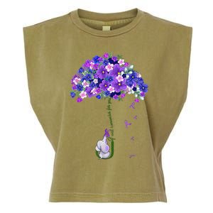 ILl Remember For You Purple Elephant AlzheimerS Garment-Dyed Women's Muscle Tee