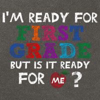 Im Ready For First Grade But Is It Ready For Me Cotton Canvas Backpack