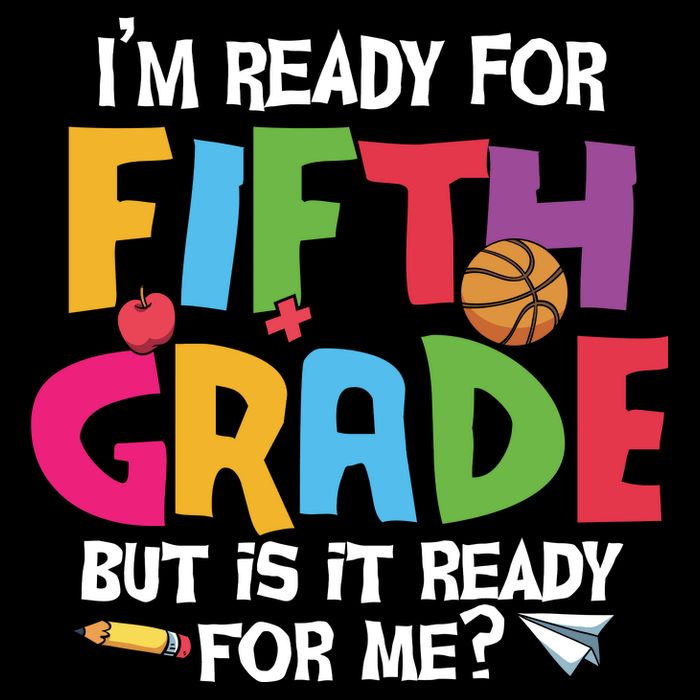 I'm Ready For 5th Grade Back To School First Day Of School 16 in Basic Backpack