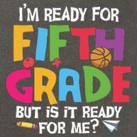 I'm Ready For 5th Grade Back To School First Day Of School Cotton Canvas Backpack