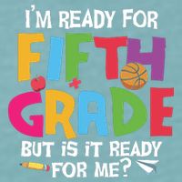 I'm Ready For 5th Grade Back To School First Day Of School Sueded Cloud Jersey T-Shirt