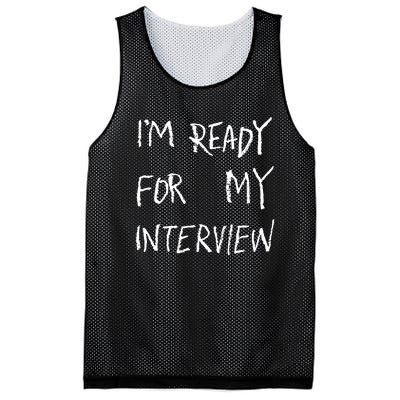 IM Ready For My Interview Gag Gaga Graphic Mesh Reversible Basketball Jersey Tank