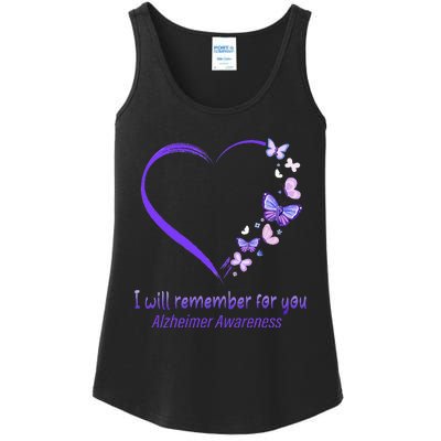 I’ll Remember For You Alzheimer Awareness Apparel Ladies Essential Tank