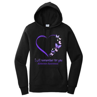 I’ll Remember For You Alzheimer Awareness Apparel Women's Pullover Hoodie