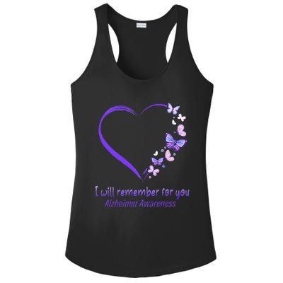 I’ll Remember For You Alzheimer Awareness Apparel Ladies PosiCharge Competitor Racerback Tank